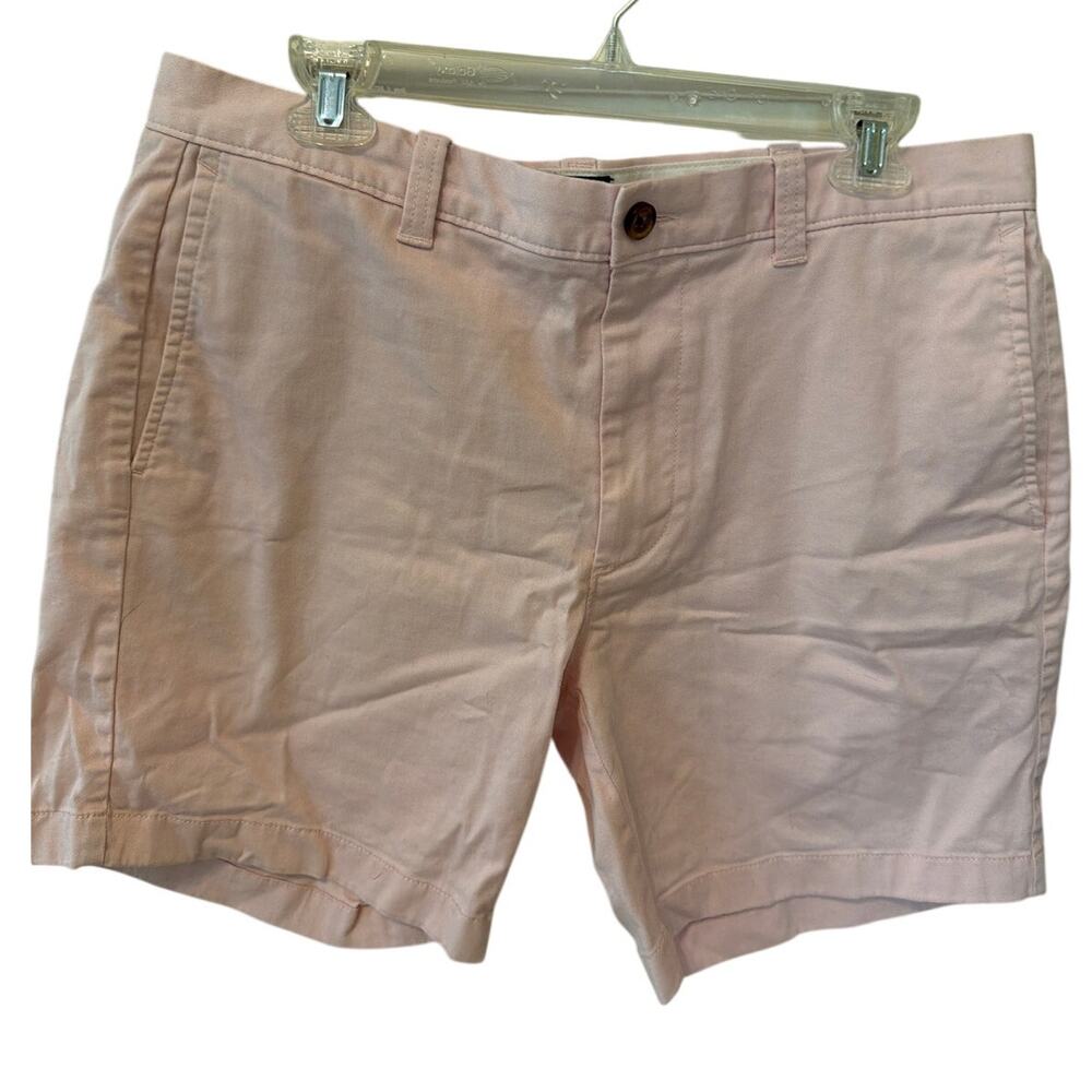 J Crew Men's Shorts Size 34 Pink 7 inch inseam Preppy Country Club Golf Cotton